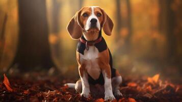 AI generated beagle high quality image photo