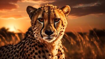 AI generated cheetah high quality image photo