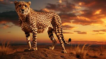 AI generated cheetah high quality image photo