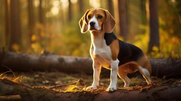 AI generated beagle high quality image photo