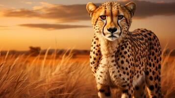 AI generated cheetah high quality image photo