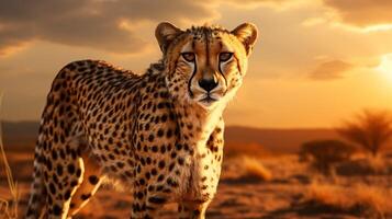 AI generated cheetah high quality image photo