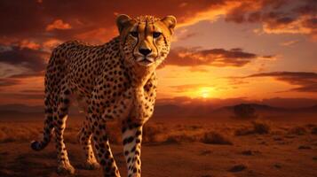 AI generated cheetah high quality image photo