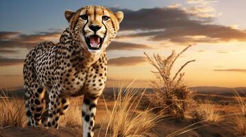 AI generated cheetah high quality image photo