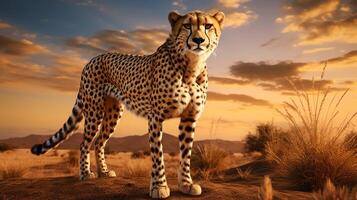 AI generated cheetah high quality image photo