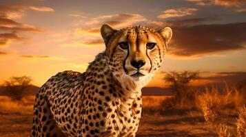 AI generated cheetah high quality image photo