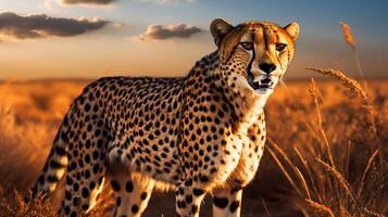 AI generated cheetah high quality image photo