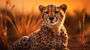 AI generated cheetah high quality image photo