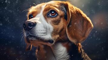 AI generated beagle high quality image photo