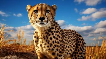 AI generated cheetah high quality image photo