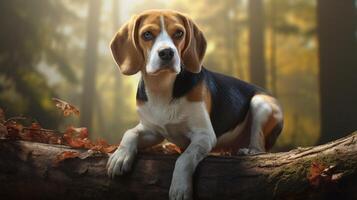 AI generated beagle high quality image photo