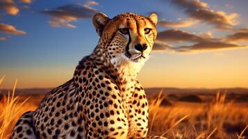 AI generated cheetah high quality image photo