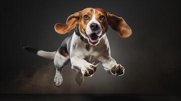 AI generated beagle high quality image photo