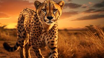 AI generated cheetah high quality image photo