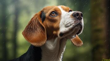 AI generated beagle high quality image photo