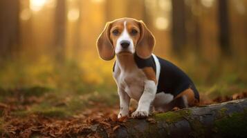 AI generated beagle high quality image photo