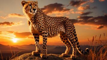 AI generated cheetah high quality image photo