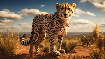 AI generated cheetah high quality image photo