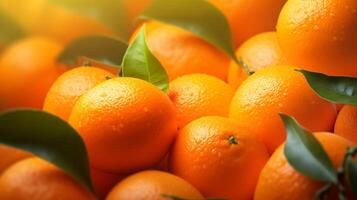 AI generated Tangerine hard background photo