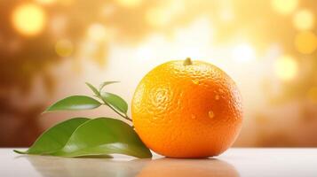 AI generated Tangerine soft background photo