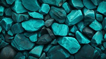 AI generated Turquoise hard background photo