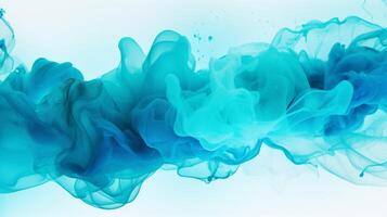 AI generated Turquoise color splash background photo