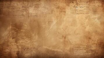 AI generated Vintage Paper Textures background photo