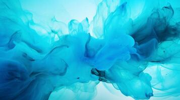 AI generated Turquoise color splash background photo