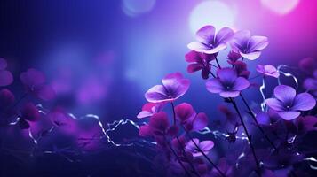 AI generated Violet background photo