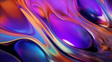 AI generated Oil Slick Textures background photo