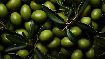 AI generated Olive background photo