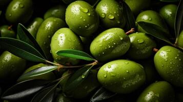 AI generated Olive hard background photo