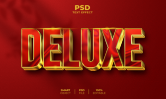 Deluxe 3D editable text effect psd