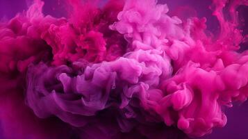 AI generated Magenta color splash background photo