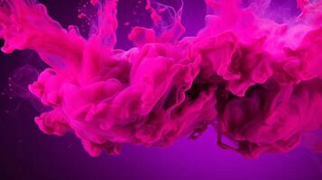 AI generated Magenta color splash background photo