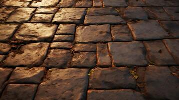 AI generated Paving Stone Textures background photo