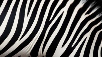 AI generated Zebra Stripes background photo