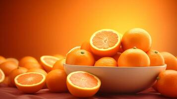 AI generated Orange soft background photo