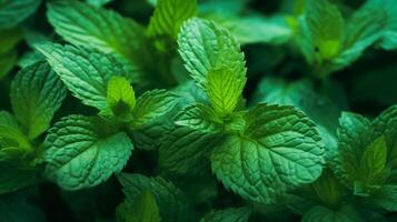 AI generated Mint soft background photo