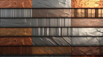 AI generated Metal Textures high quality background photo