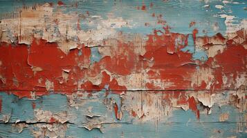 AI generated Peeling Paint Textures background photo
