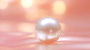 AI generated Pearl soft background photo