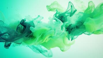 AI generated Mint color splash background photo