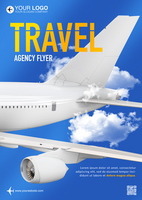 Travel agency flyer template psd
