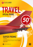 Travel special promo flyer template psd