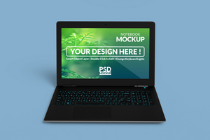 Notebook digital device mockup design psd