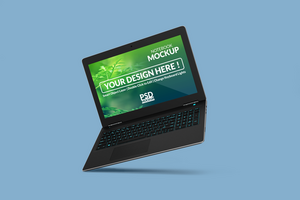 Notebook digital device mockup design psd
