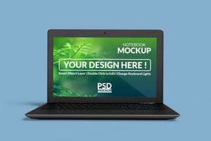 Notebook digital device mockup design psd