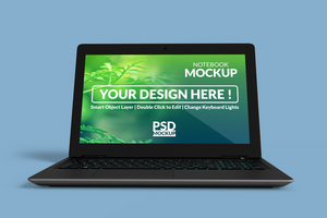 Notebook digital device mockup design psd