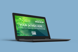 Notebook digital device mockup design psd